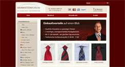Desktop Screenshot of krawattenforum.com